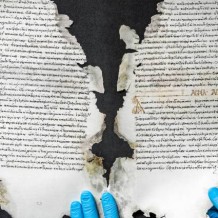 Un manuscrito griego recuperado de las cenizas de la guerra Civil