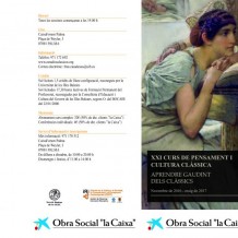 XXI Curs de Pensament i Cultura Clássica