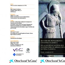 XI Curs de Pensament i Cultura Clásica