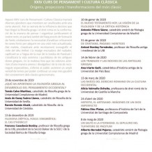 XXIV Curs de Pensament i Cultura Clàssica